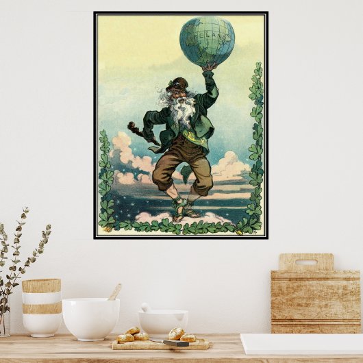 Vintage : Sint Patrick's day - Poster (Keuken)