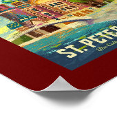 Vintage Sint-Petersburg-Rusland Poster (Hoek)