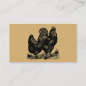 Vintage Sjabloon Boerderij pluimvee Visitekaartje (Achterkant)