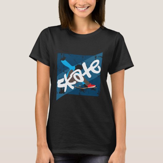 Vintage Skateboard T-shirt (Voorkant)