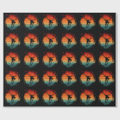 Vintage Skateboarden Skateboard  Cadeaupapier (Vlak)