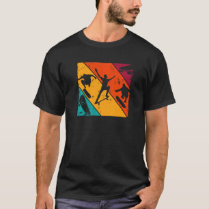 Vintage Skaters Skateboard Longboard Freestyle Kic T-shirt