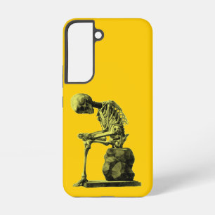 Vintage skelet kunst “De Denker” Samsung Galaxy Hoesje