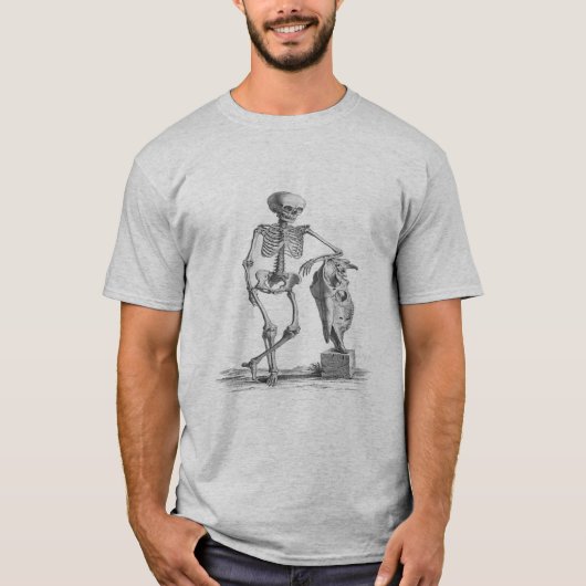 Vintage Skelet Ringer T-shirt (Voorkant)