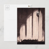 Vintage Skeleton Art Briefkaart (Voorkant / Achterkant)