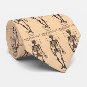 Vintage "Skeleton" Definitie Stropdas (Opgerold)