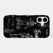 Vintage Skeleton Illustration Phone Case iPhone 16 Hoesje (Achterkant horizontaal)