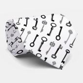 Vintage Skeleton Keys Stropdas (Opgerold)