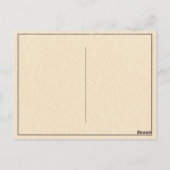 Vintage Skeleton Skull Love Red Rose Collage Briefkaart (Achterkant)