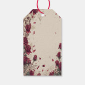 Vintage Skeleton Skull Love Red Rose Collage Cadeaulabel (Achterkant)