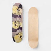 Vintage Skeletten Persoonlijk Skateboard (Voorkant)