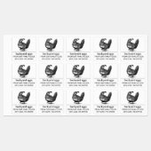 Vintage-Sketch Egg Carton Labels Personalized (Vel)