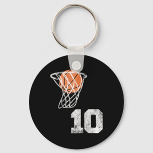 Vintage Sketll Jersey Nummer 10 Speler Nummer Sleutelhanger