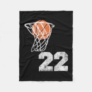Vintage Sketll Jersey Nummer 22 Speler Nummer Fleece Deken