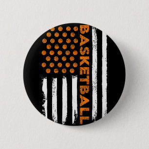 Vintage Sketll Usa Vlag 4 juli Sketll Mannen Jonge Ronde Button 5,7 Cm
