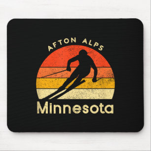Vintage ski afton alpen minnesota berg  muismat