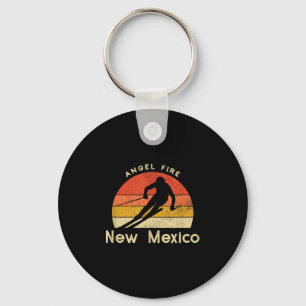 Vintage Ski Angel Fire New Mexico Berg Sleutelhanger