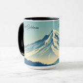 Vintage Ski Club Retro Apres-Ski Personalized Mok (Voorkant links)