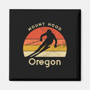 Vintage Ski Mount Hood Oregon Berg Magneet