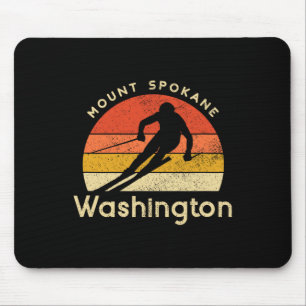 Vintage Ski Mount Spokane Washington Berg Muismat