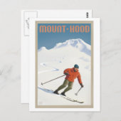 Vintage Ski Mt. Hood Briefkaart (Voorkant / Achterkant)