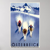 Vintage Ski Poster (Voorkant)