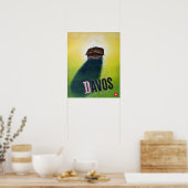 Vintage Ski poster, Davos Poster (Keuken)