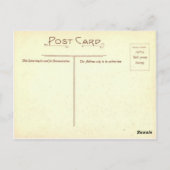 Vintage Ski poster, Mode op de piste Briefkaart (Achterkant)