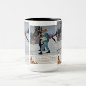 Vintage Ski Poster, Rheingold bier Mok (Midden)