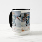 Vintage Ski Poster, Rheingold bier Mok (Voorkant links)