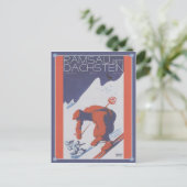 Vintage Ski Ramsau am Dachstein Briefkaart (Staand voorkant)