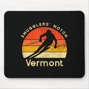 Vintage ski Smokkelaarsnotch Vermont berg  Muismat