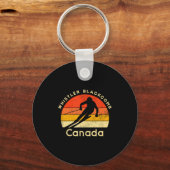 Vintage ski whistler blackcomb canada berg sleutelhanger (Voorkant)