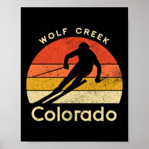 Vintage Ski Wolf Creek Colorado Berg Poster