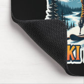 Vintage Skieend Ontwerp, Ski Idaho  Muismat (Hoek)