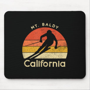 Vintage skiën Mt. Baldy Californië  Muismat