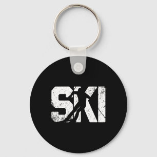 Vintage Skifahren Funny Geschenk Wintersport Skis Sleutelhanger