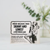 Vintage Skinny en Eenvoudig Briefkaart van de Recl (Staand voorkant)