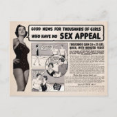 Vintage Skinny Girl Comic Advertisement Briefkaart (Voorkant)