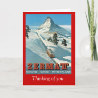 Vintage skiposter Zermat