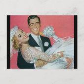 Vintage Sla de datum op! Aankondigingskaart (Voorkant)