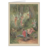 Vintage - Slaapende kinder- en bosfairies, (Voorkant)