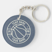 Vintage sleutelhanger basketballspeler van Brother (Achterkant)