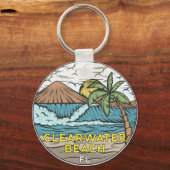 Vintage Sleutelhanger Clearwater Beach Florida (Voorkant)