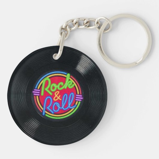 Vintage Sleutelhanger van vinyl (Achterkant)