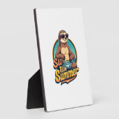 Vintage Sloth Summer Retro Beach Vibes Design 2 Fotoplaat (Zijkant)