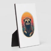 Vintage Sloth Sunglasses Retro Sunset Vector Art 2 Fotoplaat (Zijkant)