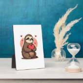 Vintage Sloth Valentine Cute Retro Love Design 2 Fotoplaat (Zijkant)