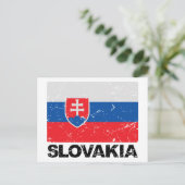 Vintage Slowaakse vlag Briefkaart (Staand voorkant)
