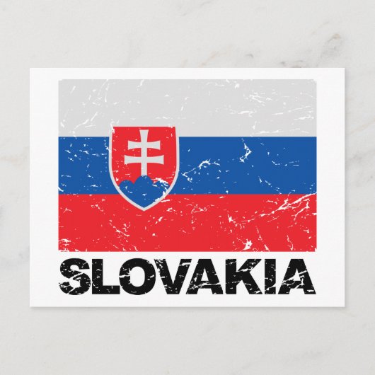 Vintage Slowaakse vlag Briefkaart (Voorkant)